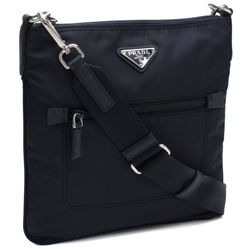 Prada Tessuto Nylon Messenger/Crossbody Black - Picture 2 of 6
